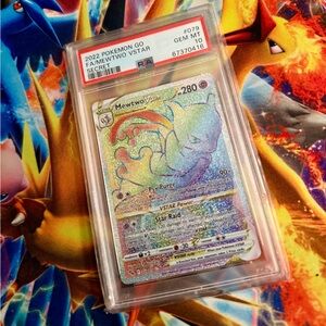 2022 Pokémon GO Mewtwo VSTAR Secret Rare 079/078 PSA 10 Gem Mint